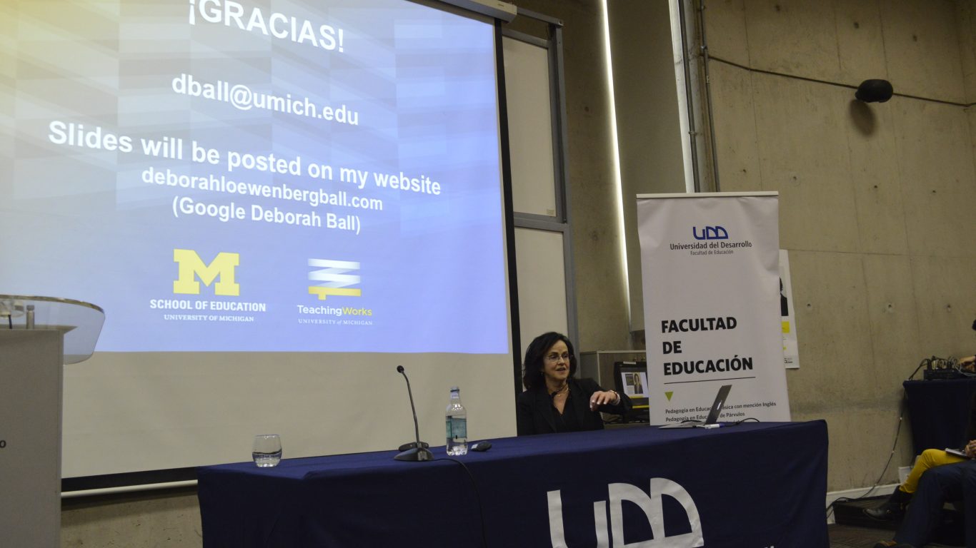 Deborah Ball se presenta en la Facultad de Educación UDD - Facultad de ...